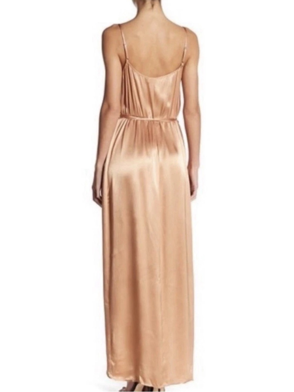 WAYF Tegan Satin Wrap Dress - Picture 5 of 9